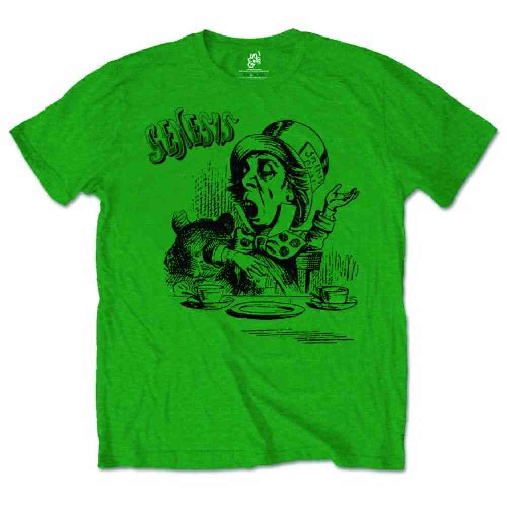 Genesis - Mad Hatter Heren Tshirt - Groen